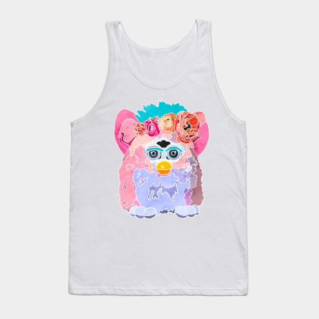 Flower Crown Furbie Tank Top by Roguish Design